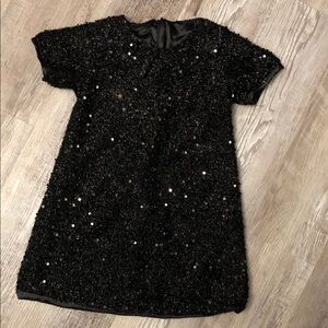 Black Sequin Dress